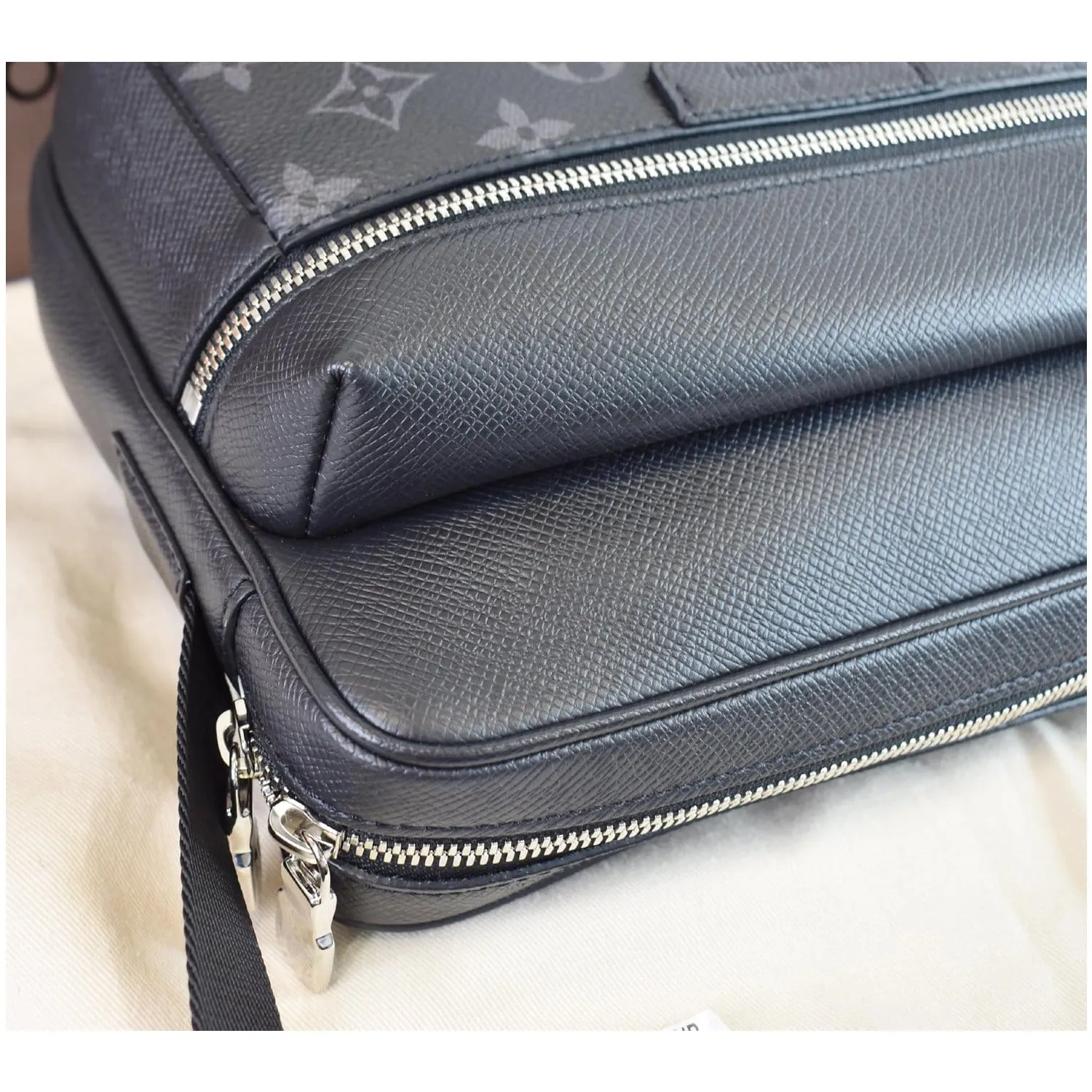 LOUIS VUITTON Outdoor Messenger Eclipse Canvas Crossbody Bag Black