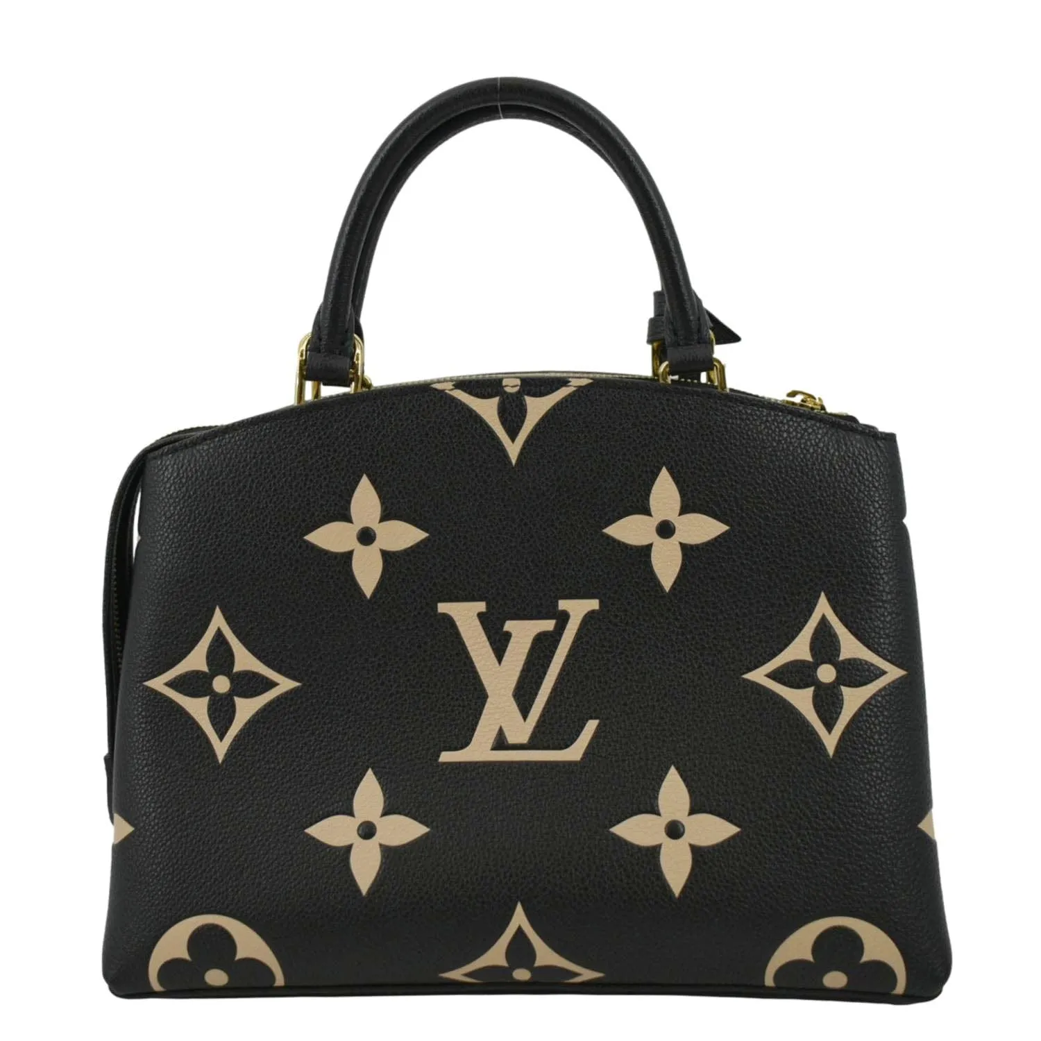 LOUIS VUITTON Petit Palais Embossed Leather Shoulder Bag Bicolor