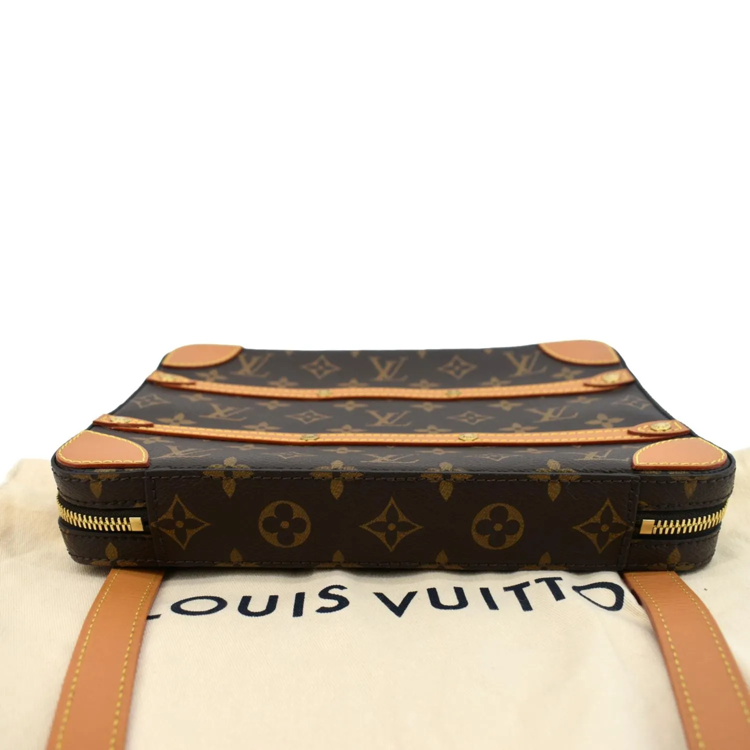 LOUIS VUITTON Soft Trunk PM Monogram Canvas Messenger Bag Brown - Final Sale
