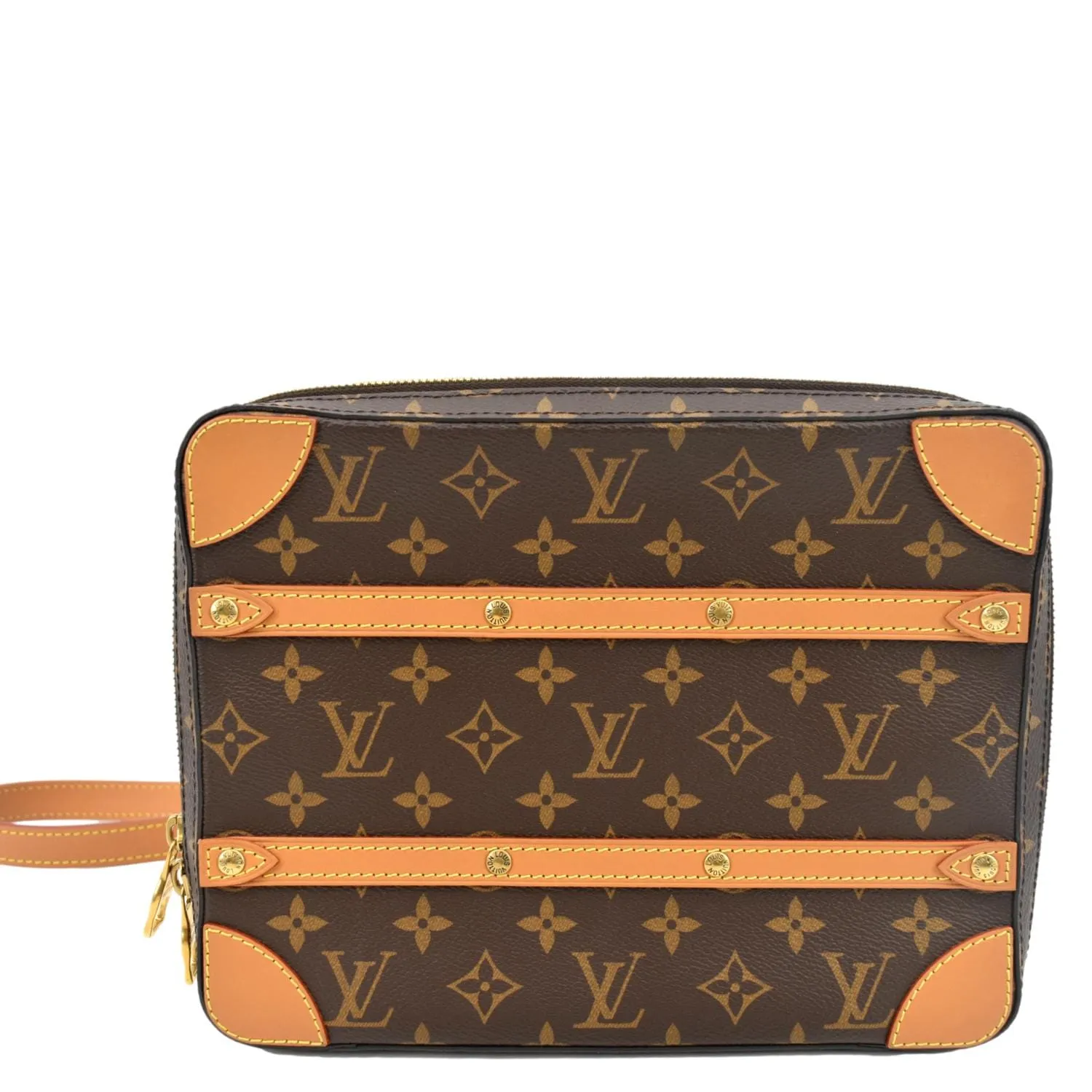 LOUIS VUITTON Soft Trunk PM Monogram Canvas Messenger Bag Brown - Final Sale