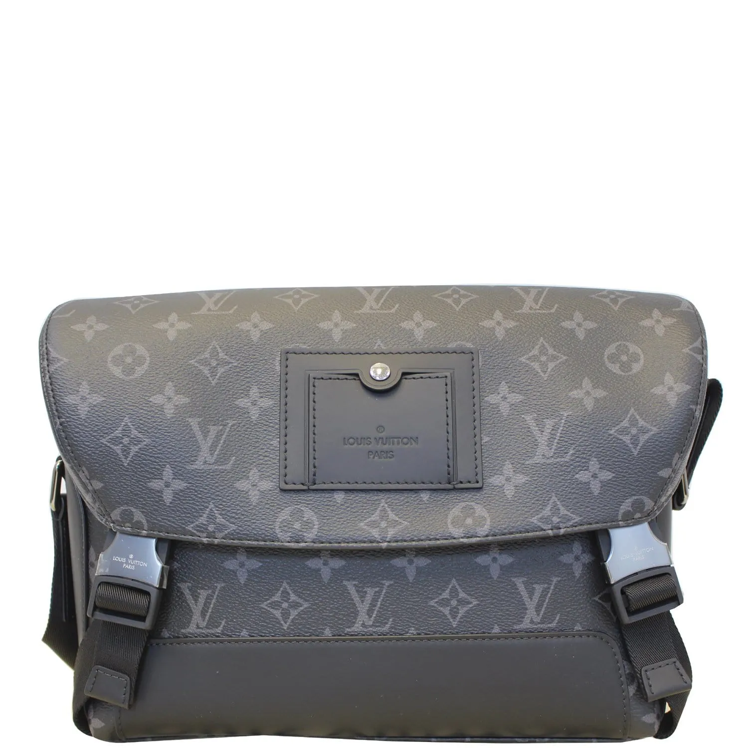 LOUIS VUITTON Voyager PM Monogram Eclipse Messenger Bag Black