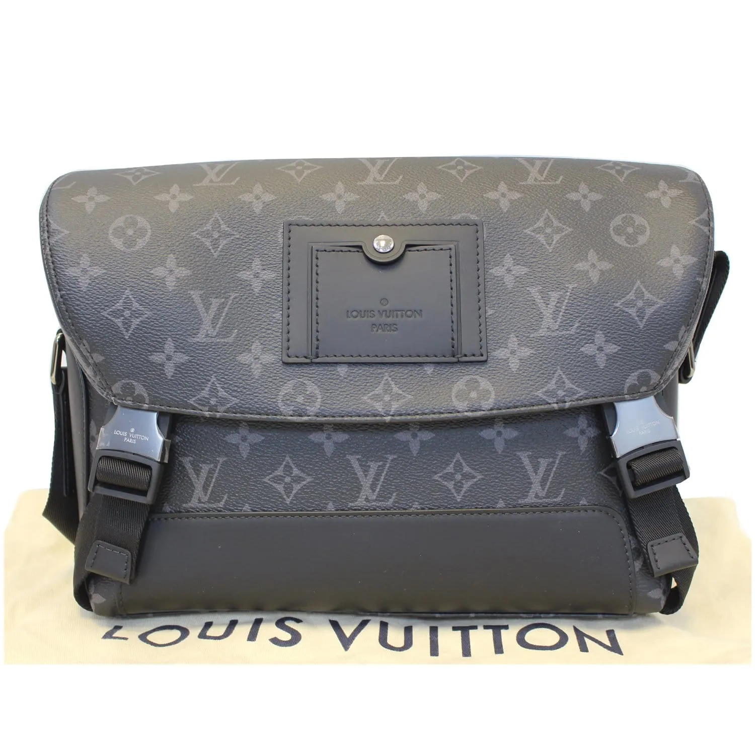 LOUIS VUITTON Voyager PM Monogram Eclipse Messenger Bag Black