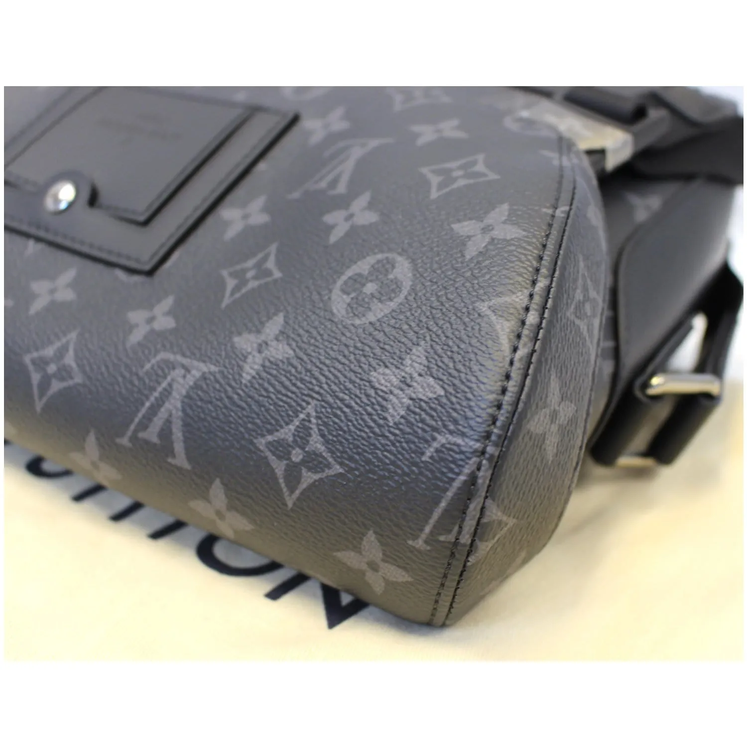 LOUIS VUITTON Voyager PM Monogram Eclipse Messenger Bag Black