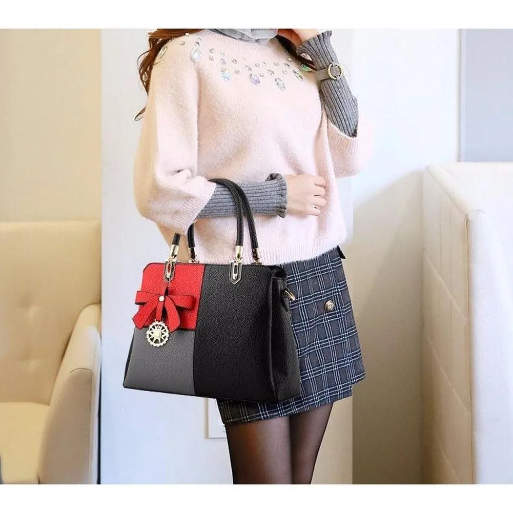 <bold>Top-Handle / Messenger Bag <br>Vegan-Leather