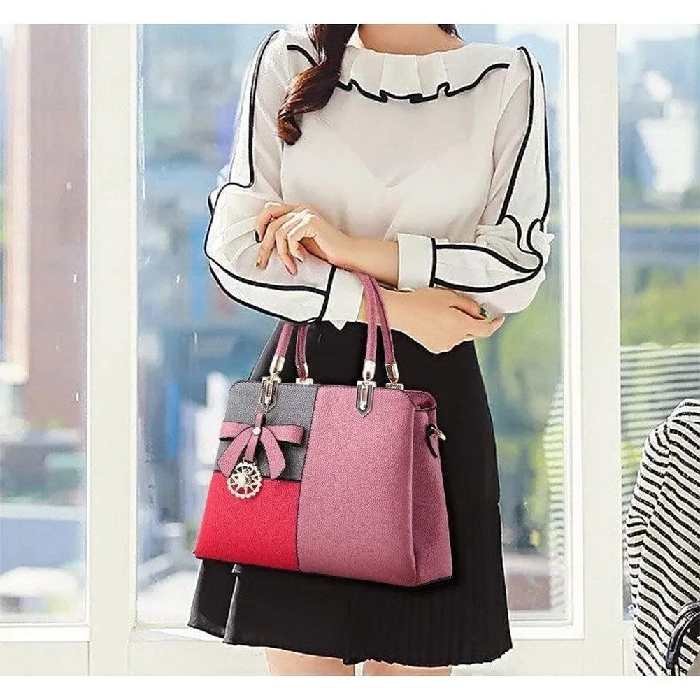 <bold>Top-Handle / Messenger Bag <br>Vegan-Leather