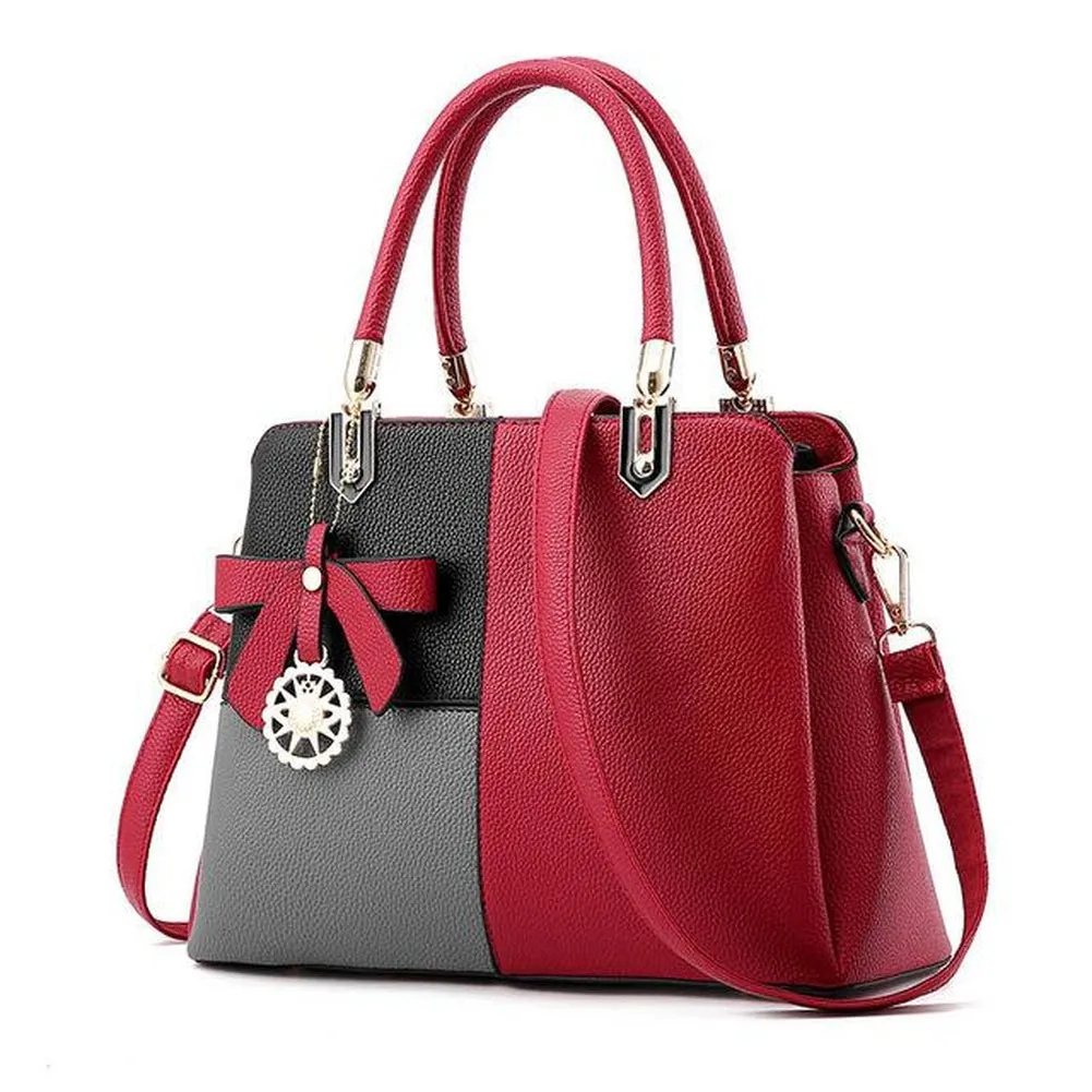 <bold>Top-Handle / Messenger Bag <br>Vegan-Leather