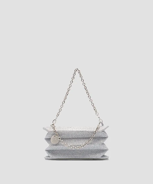 Lucky Pleats Knit Starry Mini Chain - Crystal