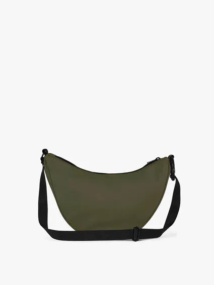 Medium Nylon Wave Crossbody Bag - Tarmac Green