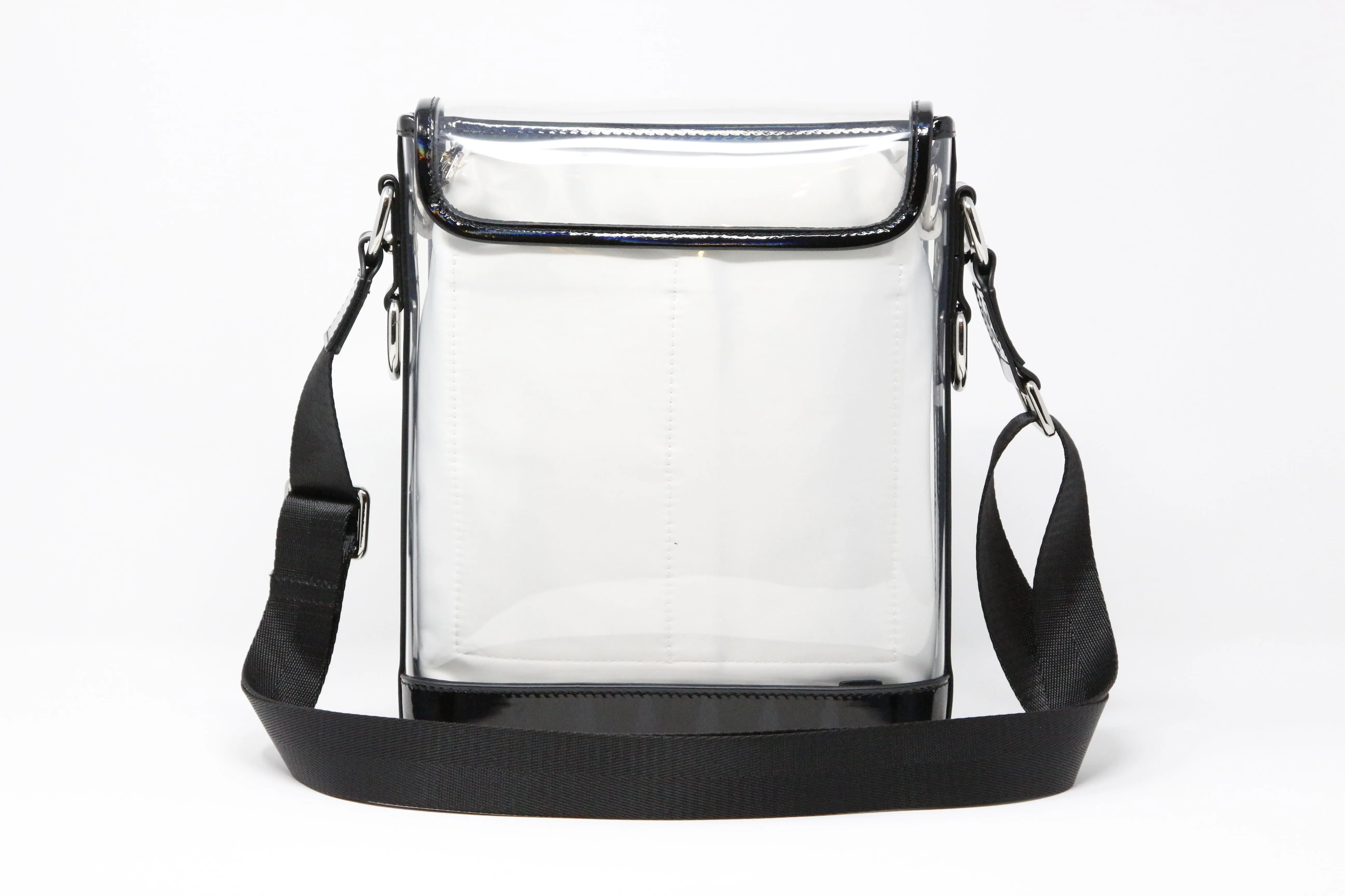 Messenger (Black Holographic Leather, Platinum Liner) - Buy with Prime