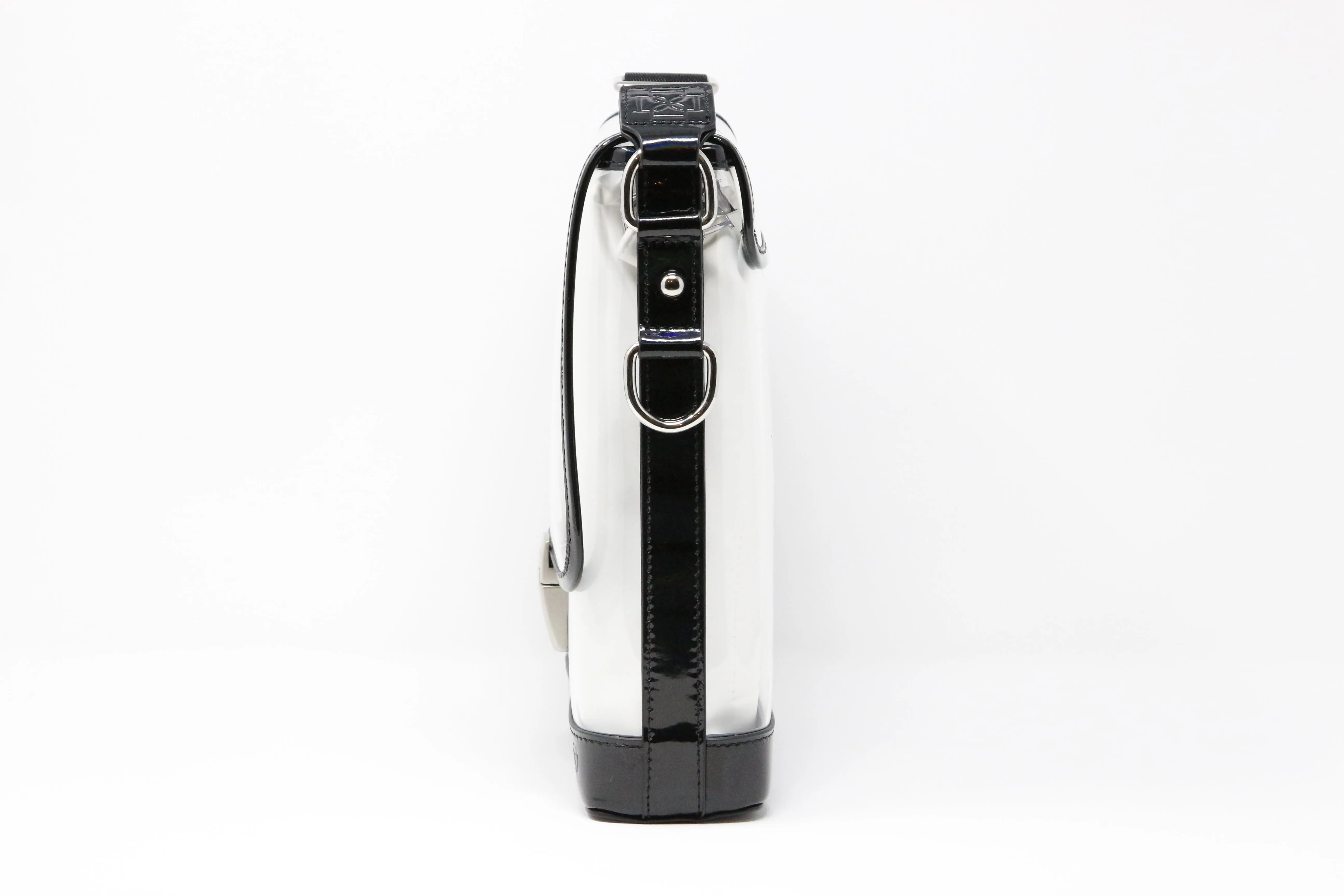 Messenger (Black Holographic Leather, Platinum Liner) - Buy with Prime