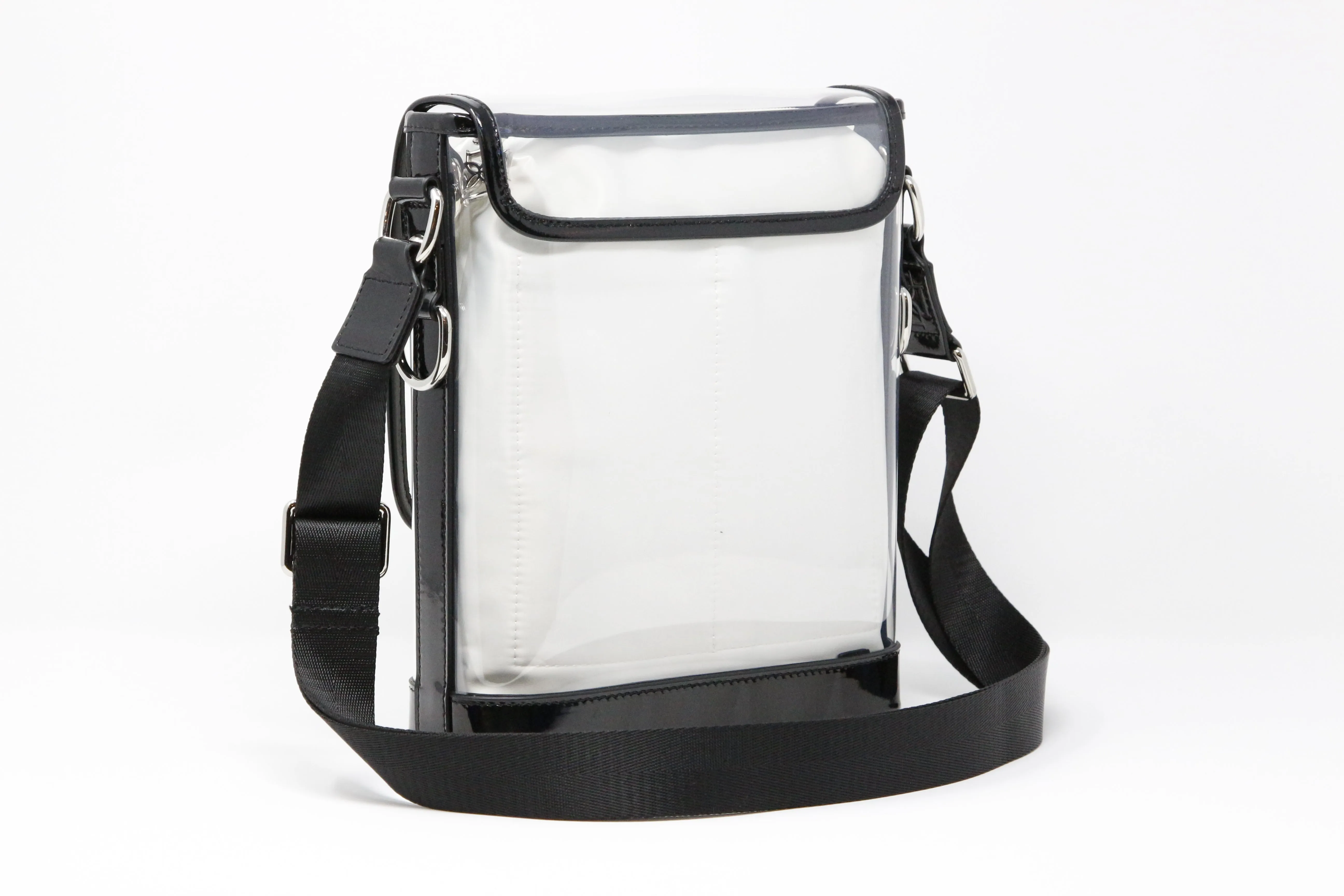 Messenger (Black Holographic Leather, Platinum Liner) - Buy with Prime