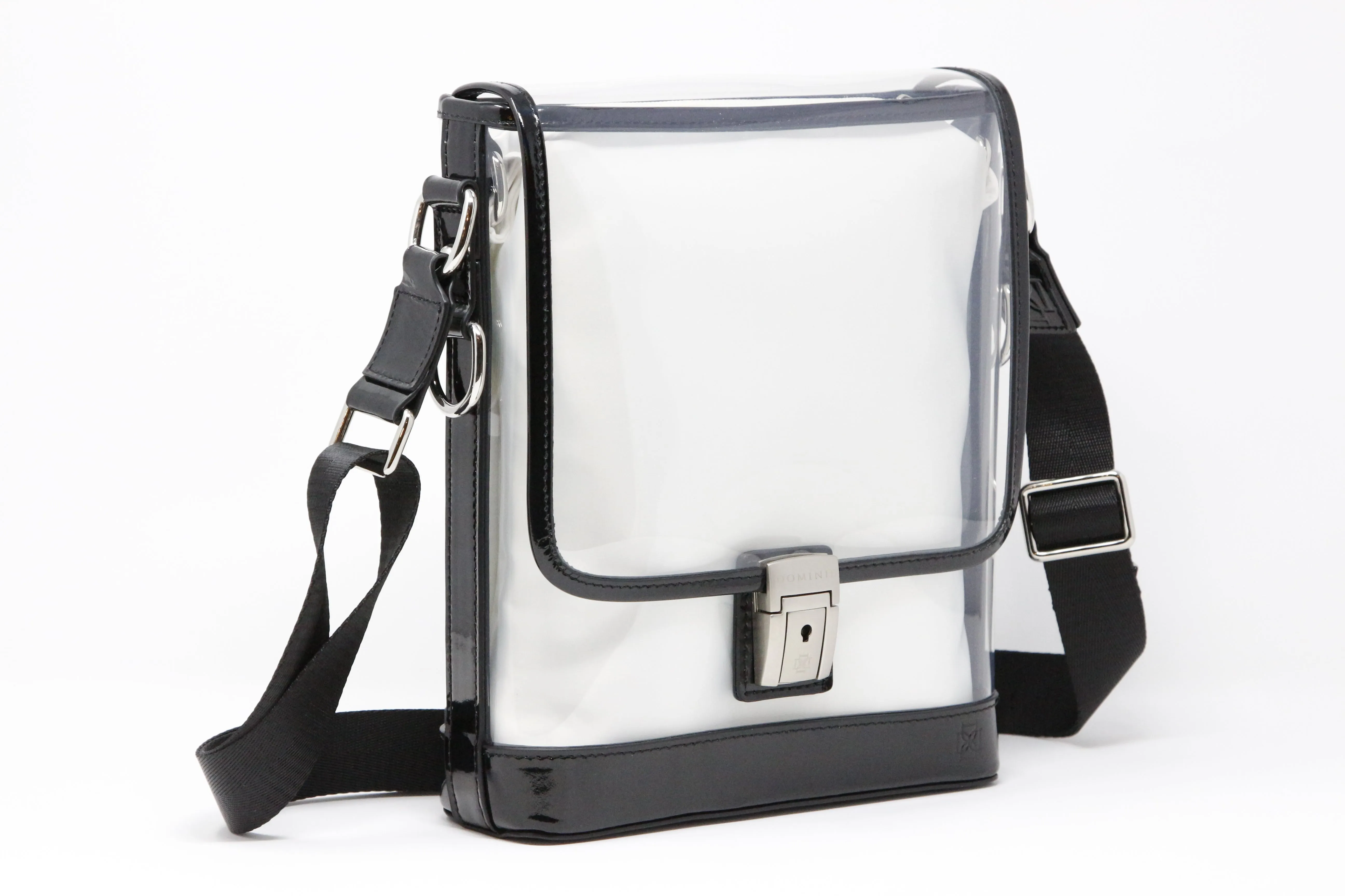 Messenger (Black Holographic Leather, Platinum Liner) - Buy with Prime