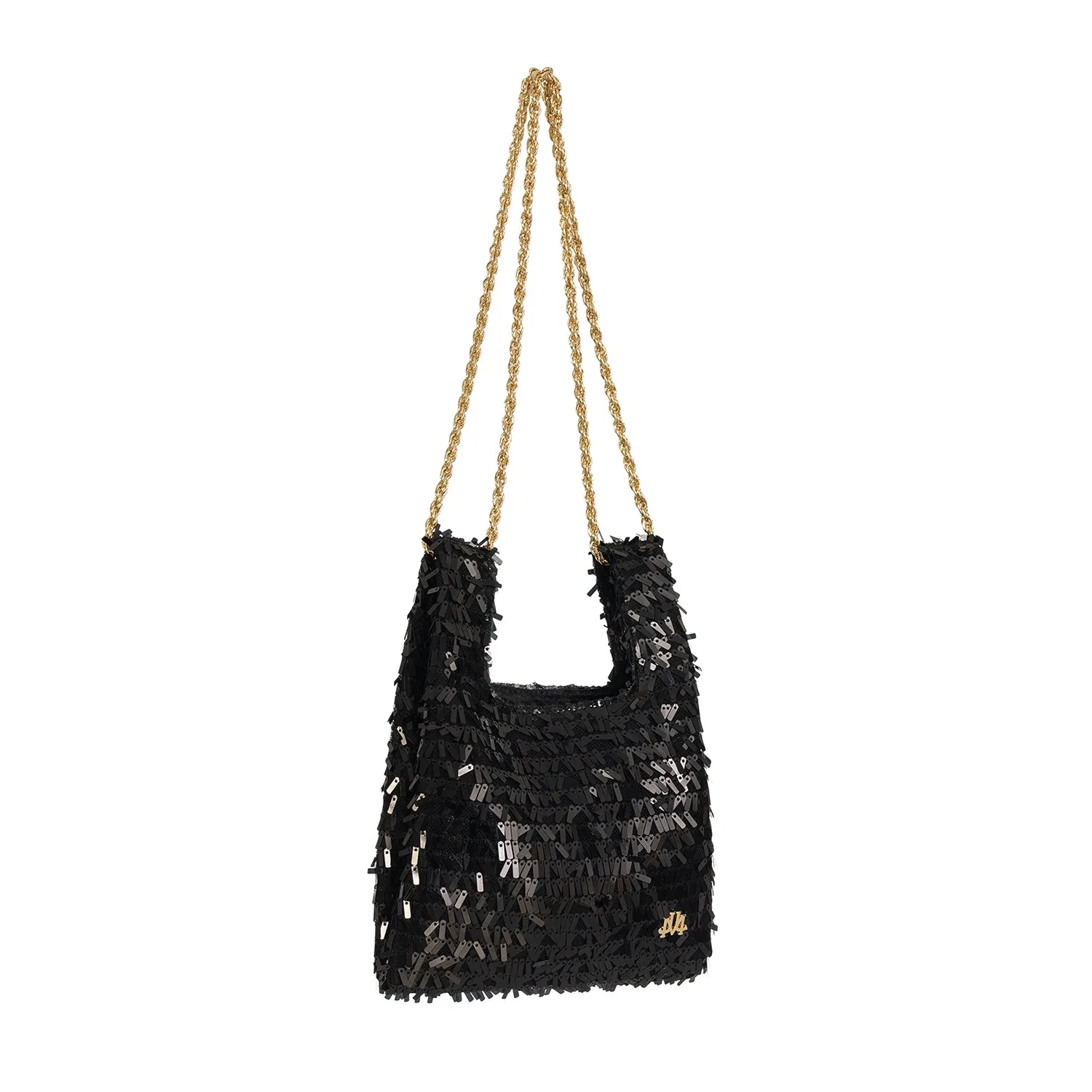 Micro Ines In Black Sequin