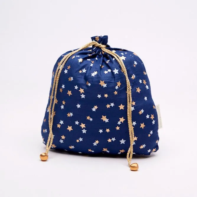 Midnight Stars Reusable Cotton Gift Bags by Paper Mirchi
