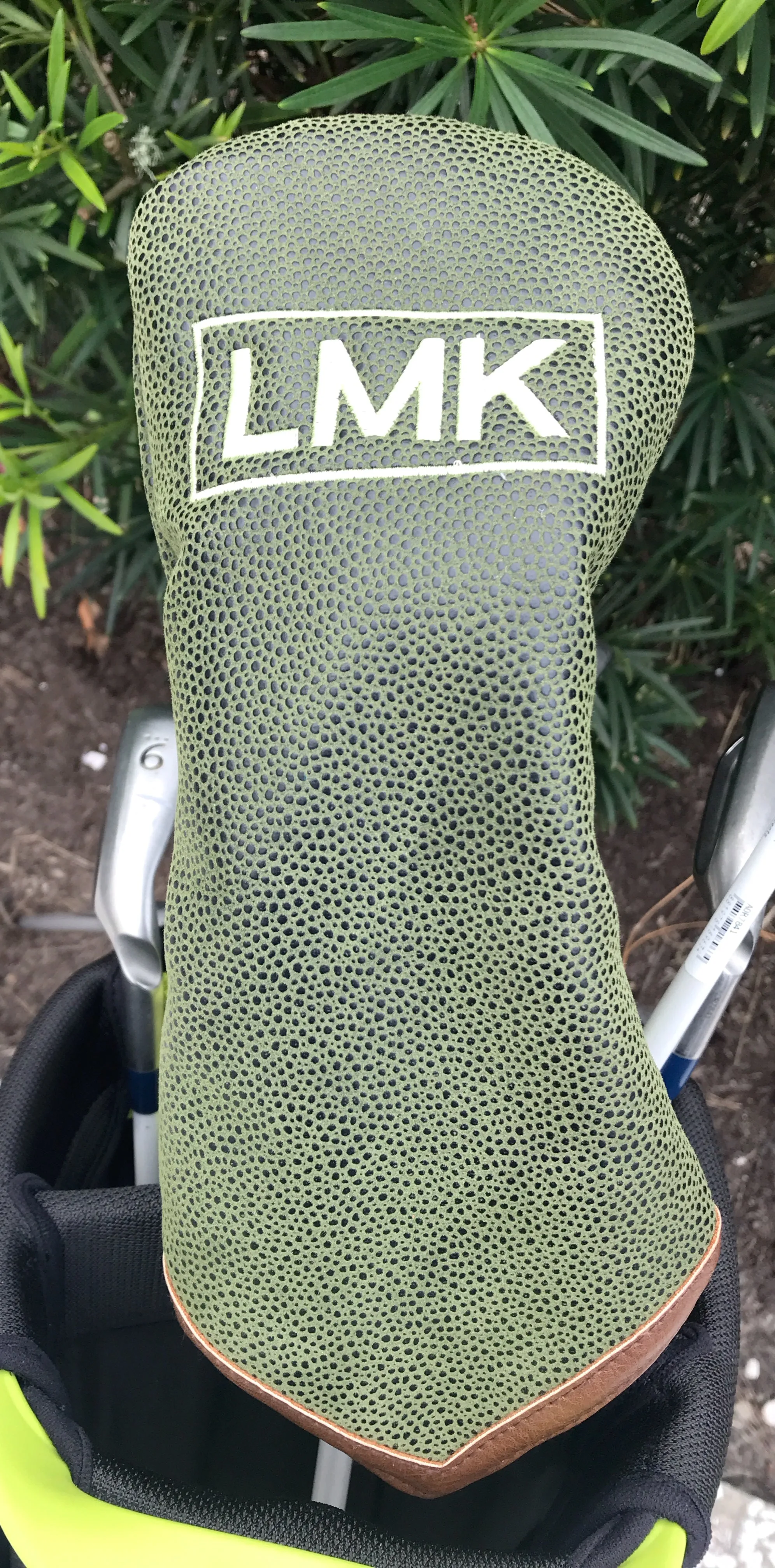 Millwood Green Faux Suede Golf Head Cover Set