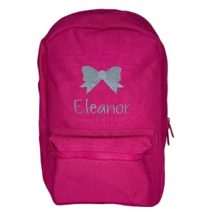 Mini Essential Backpack personalised with Bow Design