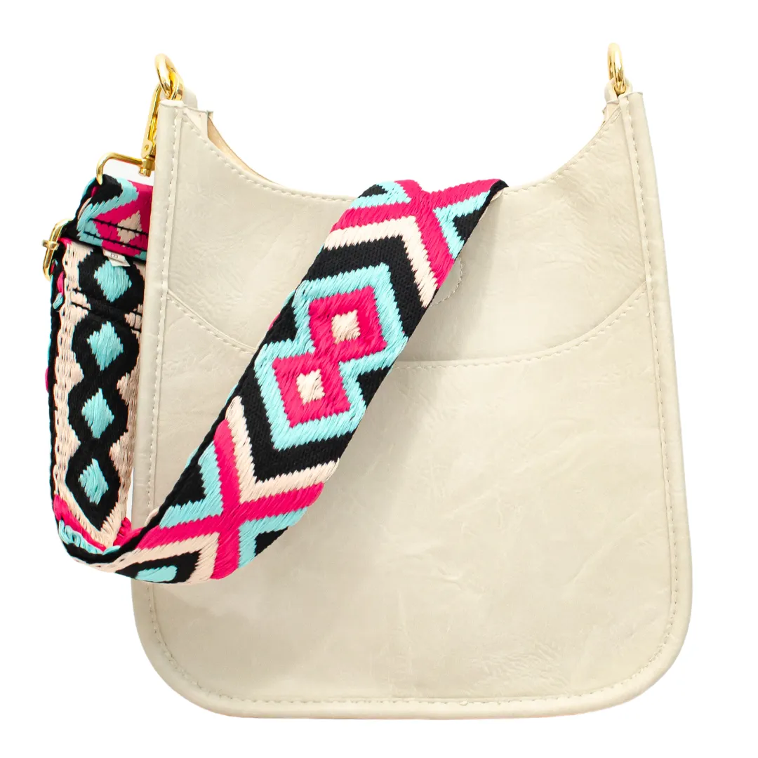 Mini Guitar Strap Purse - Mini Faux Leather Messenger - Monogrammable Cross Body Purse - 5 Colors