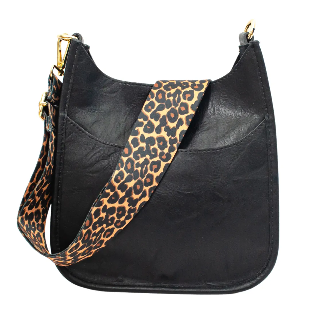 Mini Guitar Strap Purse - Mini Faux Leather Messenger - Monogrammable Cross Body Purse - 5 Colors