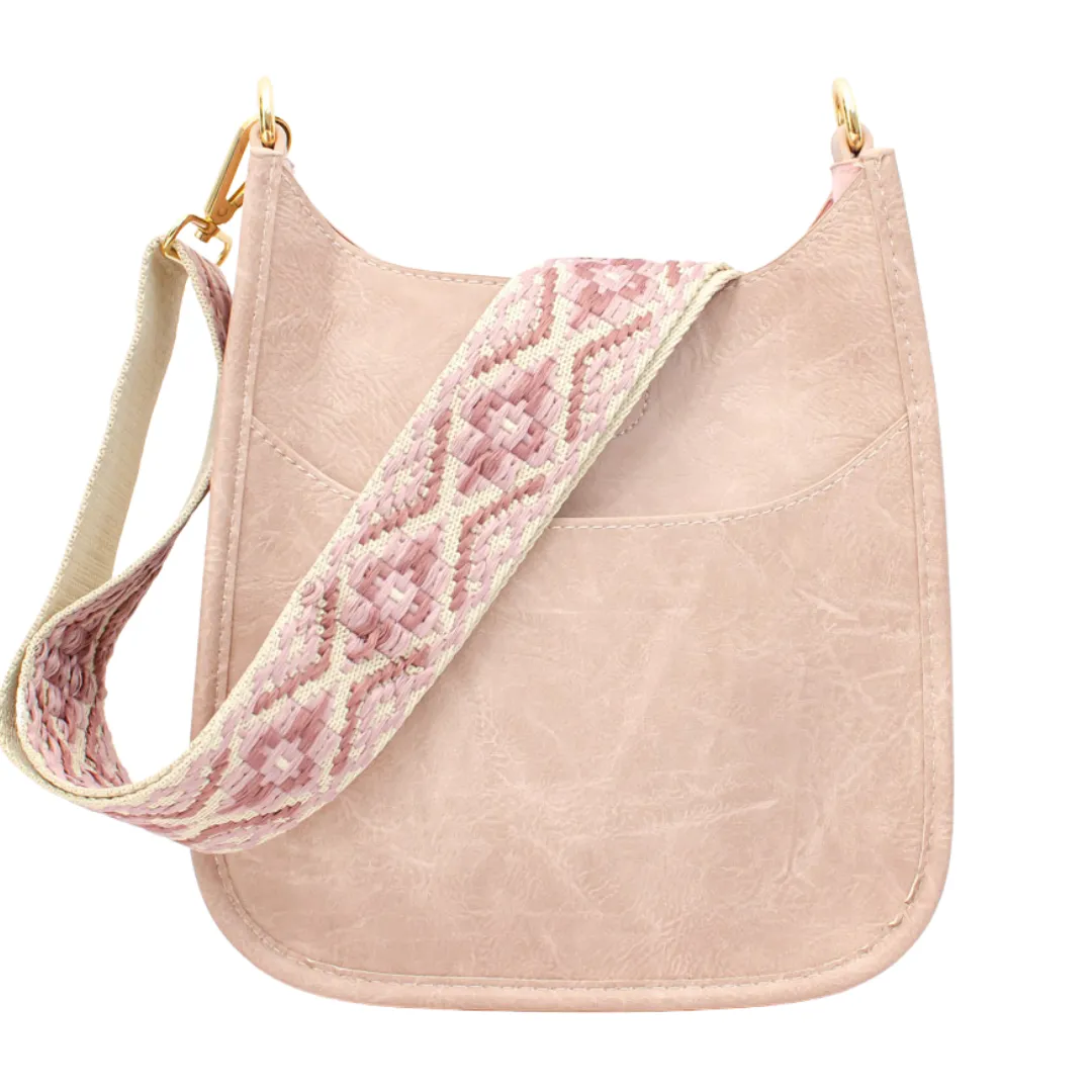 Mini Guitar Strap Purse - Mini Faux Leather Messenger - Monogrammable Cross Body Purse - 5 Colors