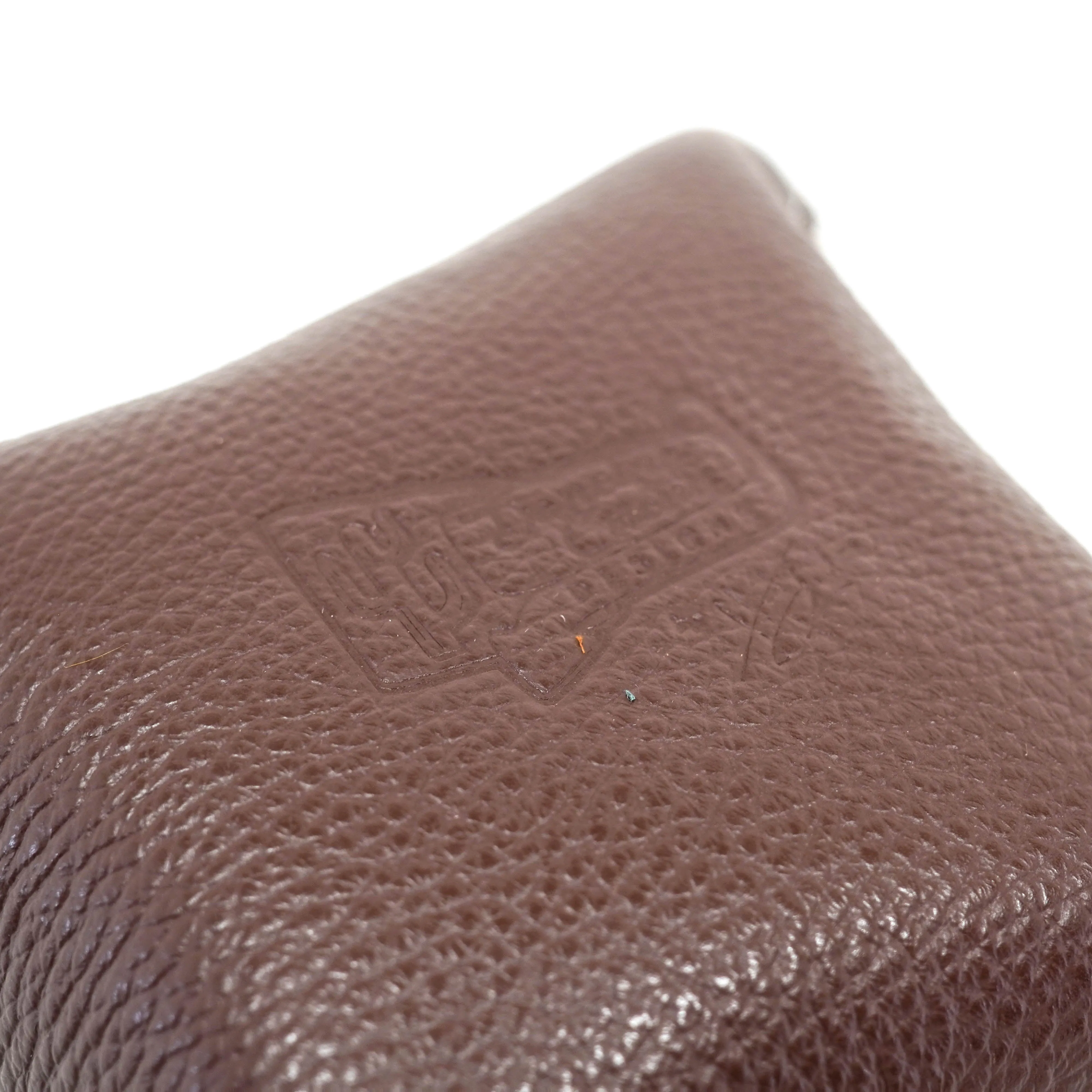 Mini Tray - Pebbled Chocolate Leather w/ Long Brindle
