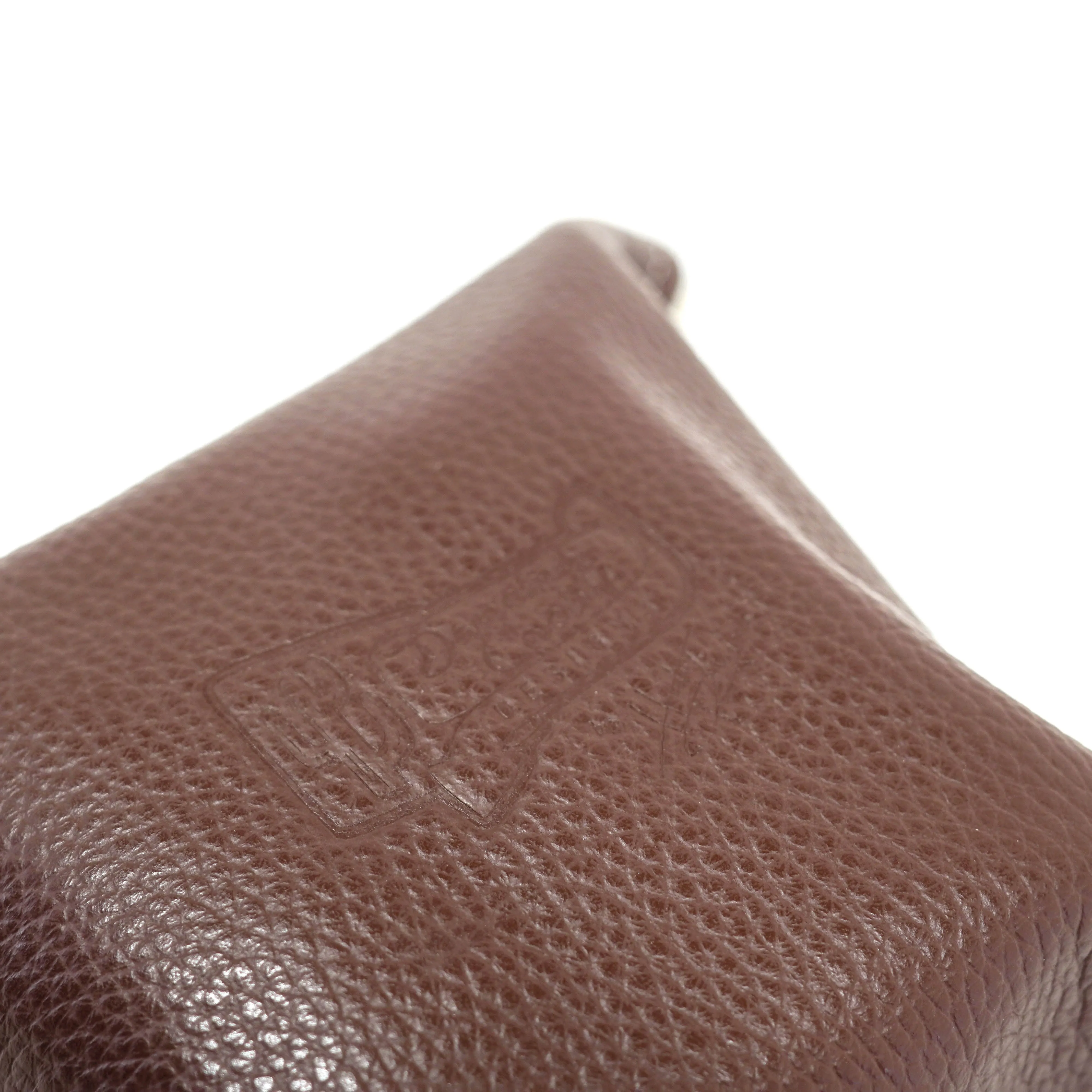 Mini Tray - Pebbled Chocolate Leather w/ Tricolor