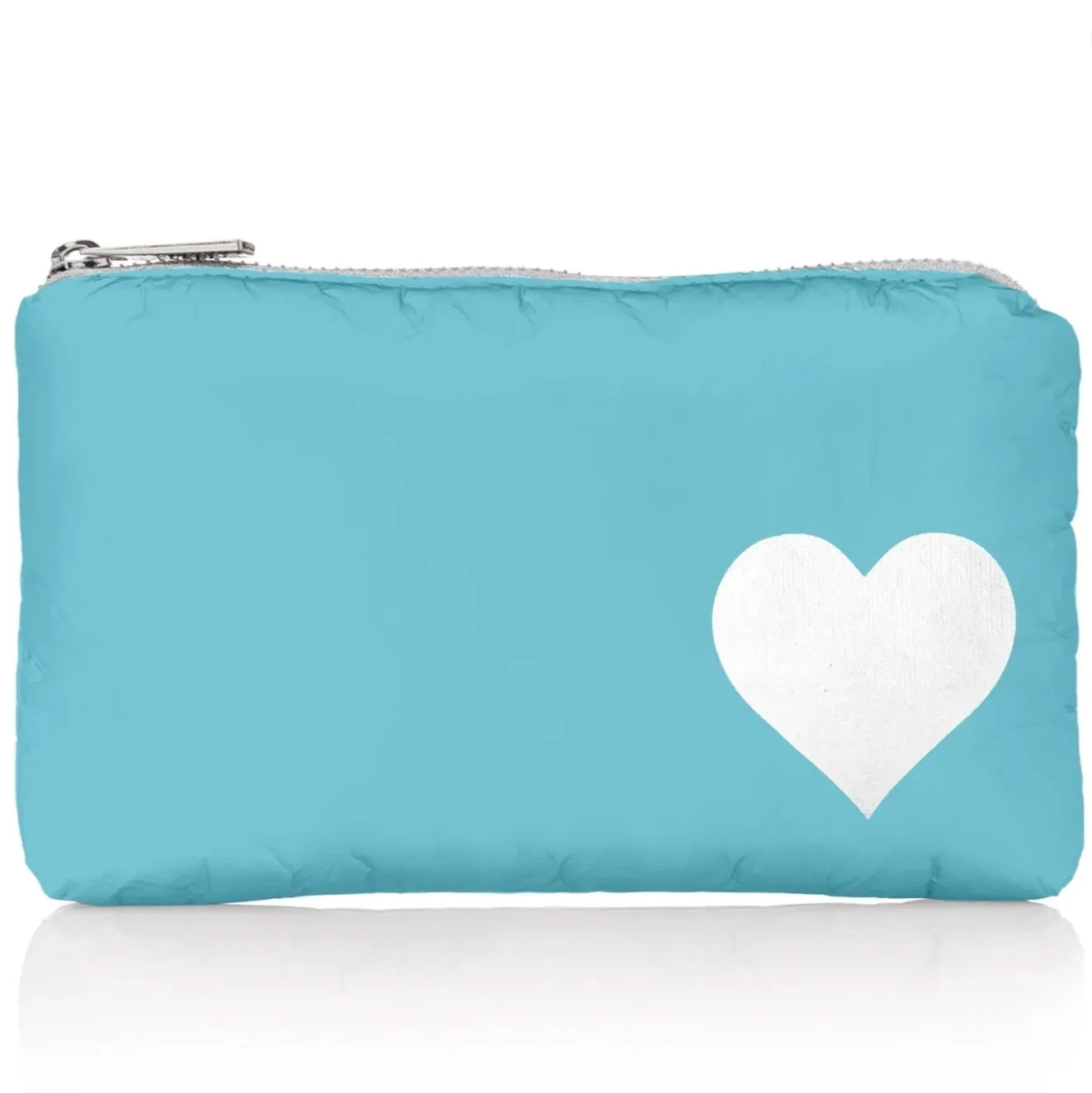 Mini Zipper Pack| Capri White Heart