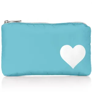 Mini Zipper Pack| Capri White Heart