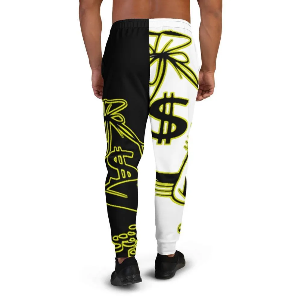 Money Bags Joggers - White & Black