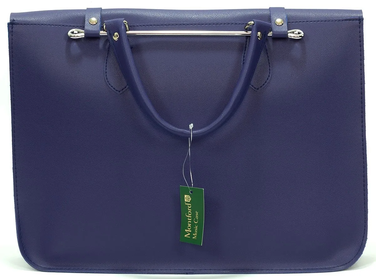 Montford MFC5BL Blue Leatherette Music Case
