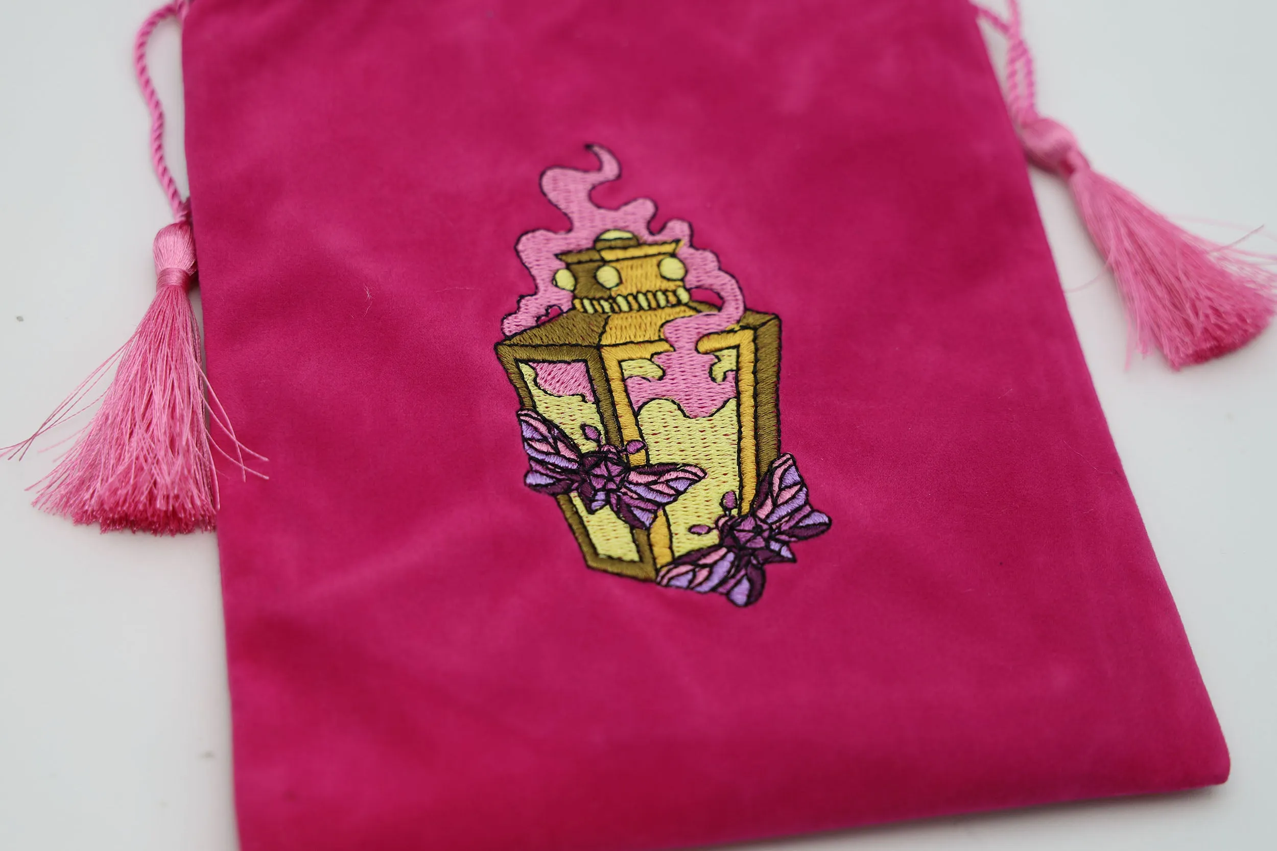 Moonlit Lantern Dice Bag - Pink