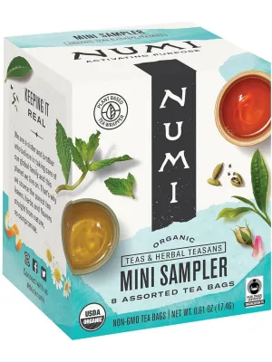 Numi, Mini Sampler, 8 Assorted Tea Bags