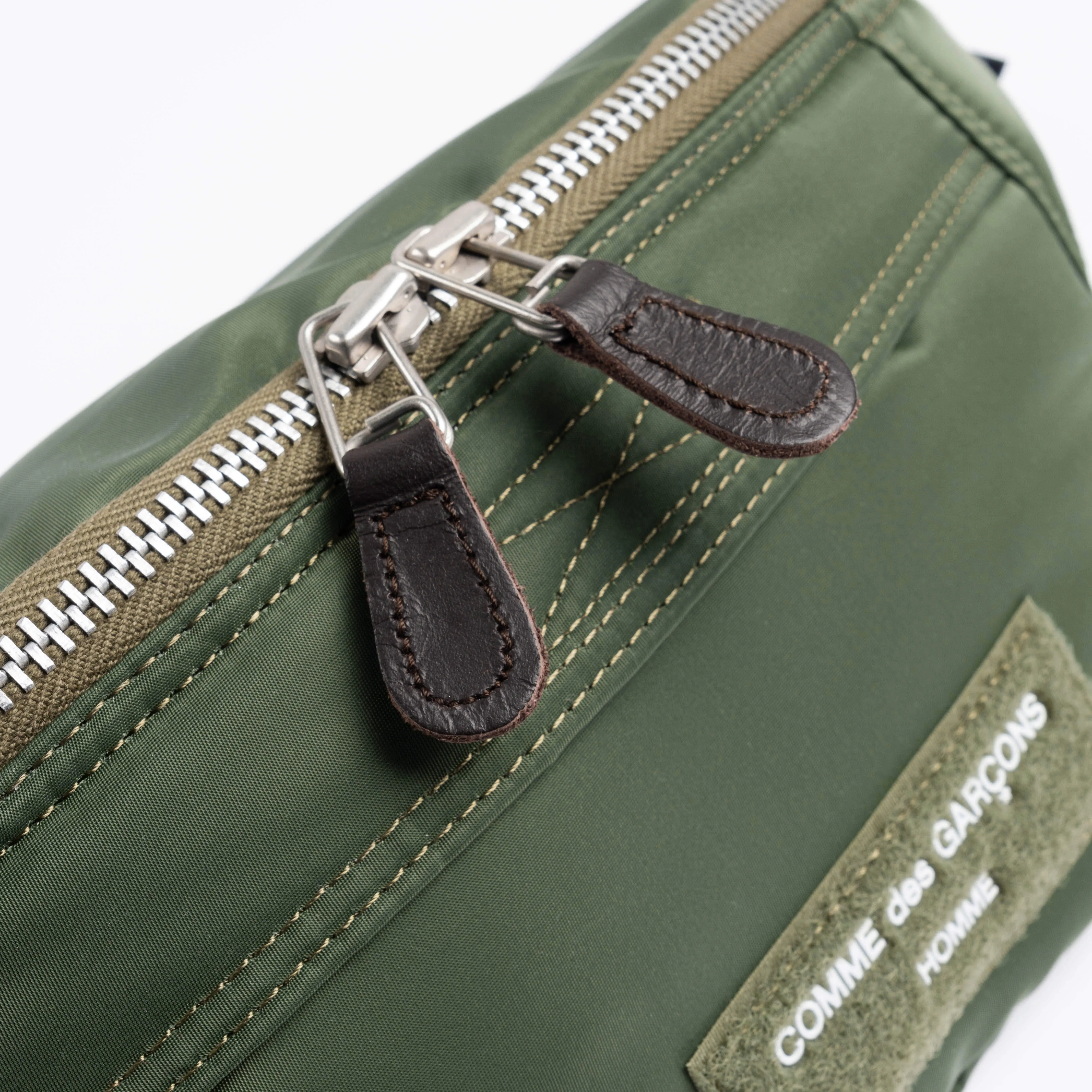 Nylon Cross Body Bag HK-K202-051-2-1 Olive