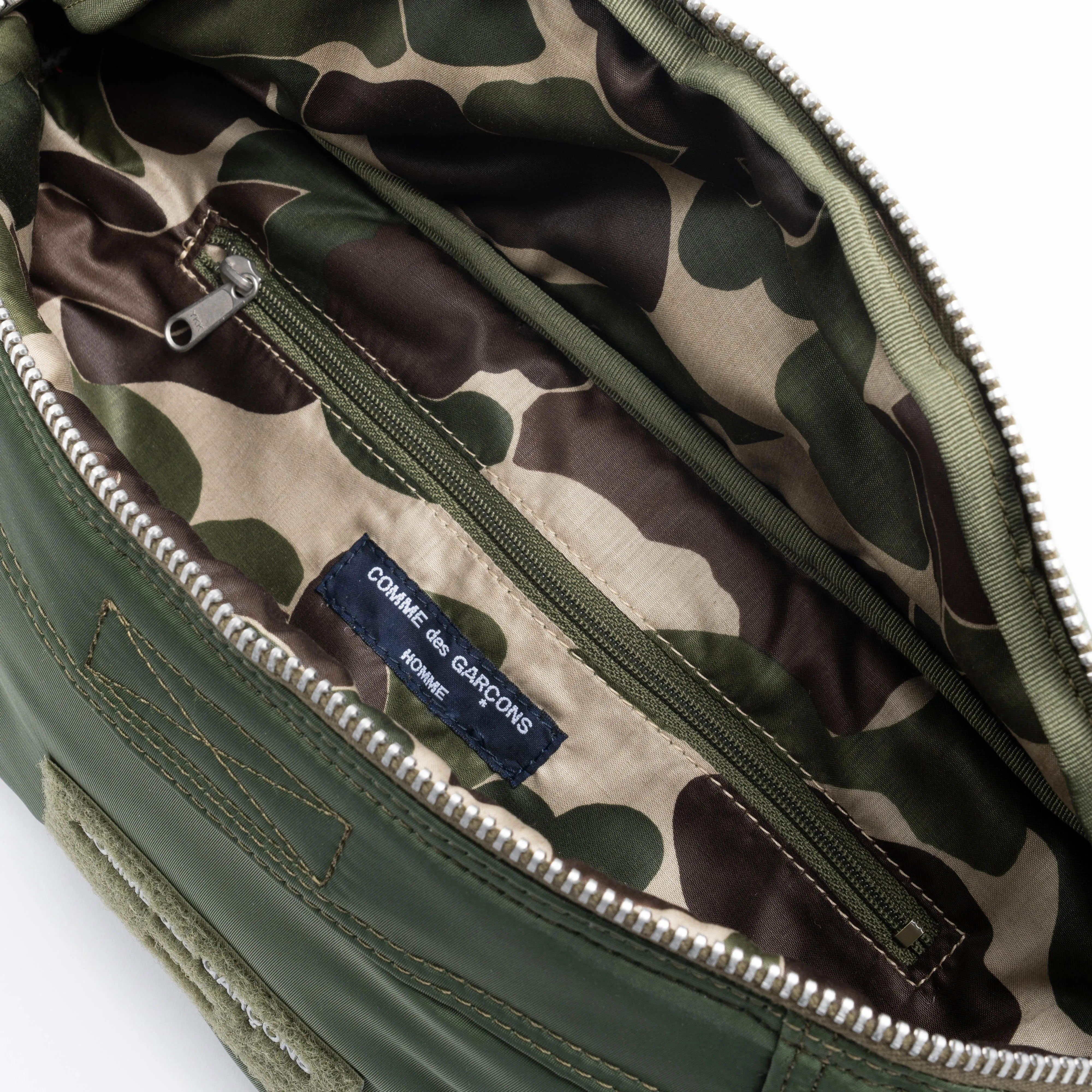 Nylon Cross Body Bag HK-K202-051-2-1 Olive