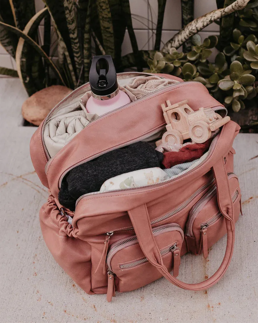 OiOi Baby Nappy Bag / Carry All - Dusty Rose