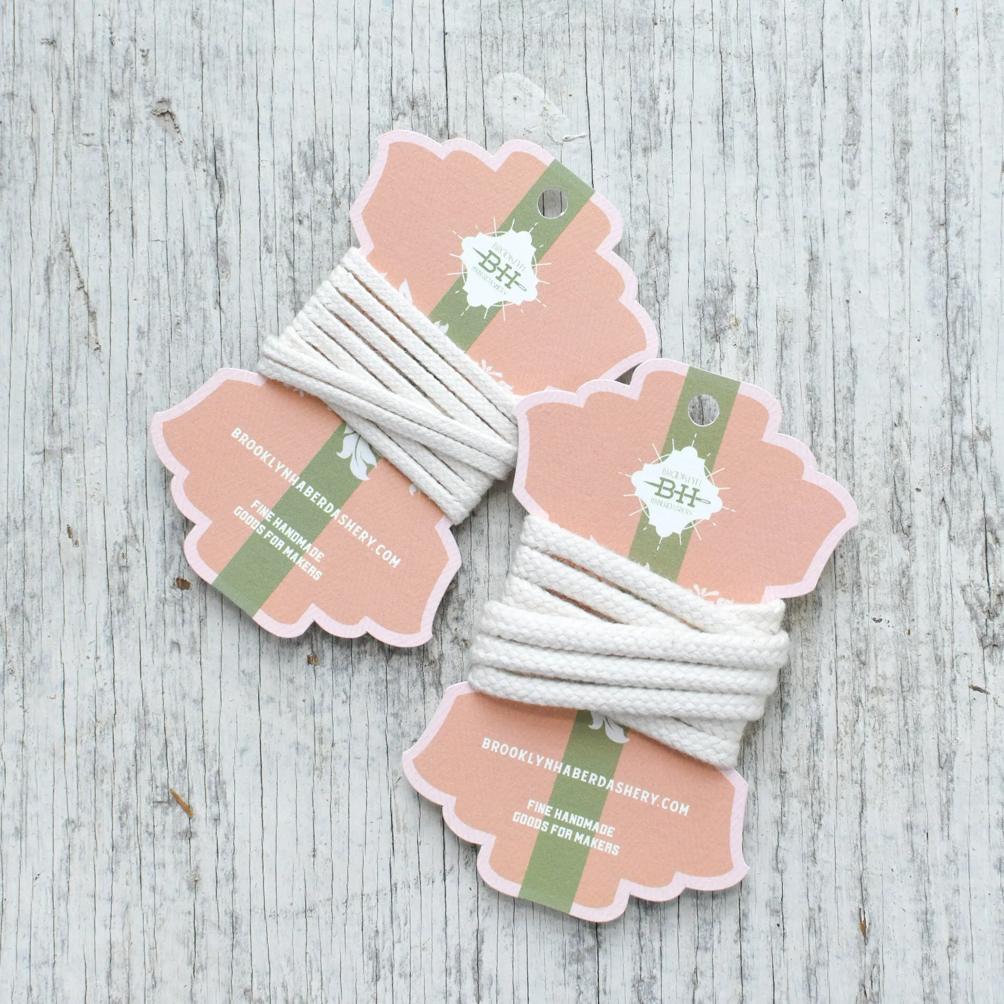 Organic Cotton Cord, Natural white