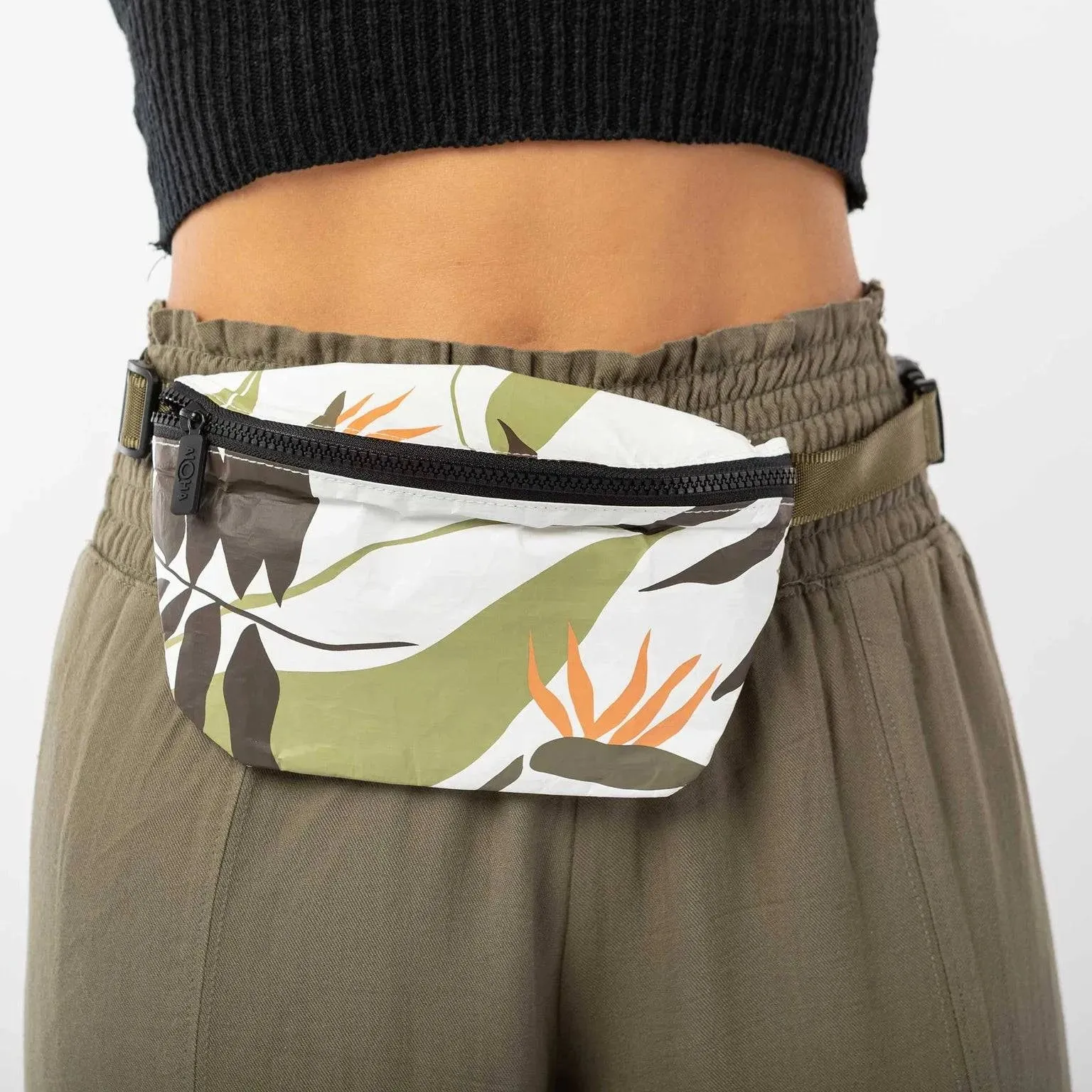Painted Birds Mini Hip Pack by Aloha Collection | Neutrals