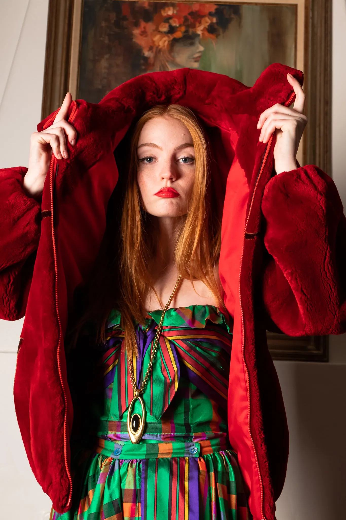 Parrot Pandemonium Fur Coat