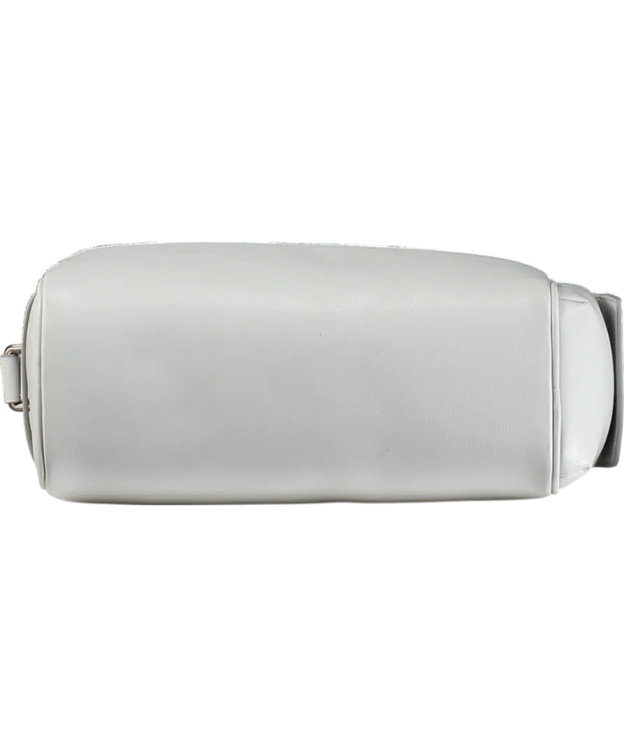 Pedro Grey Leather Messenger Bag One Size