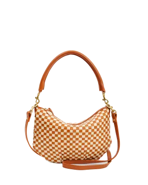 Petit Moyen Bag in Natural & Cream Woven Checker