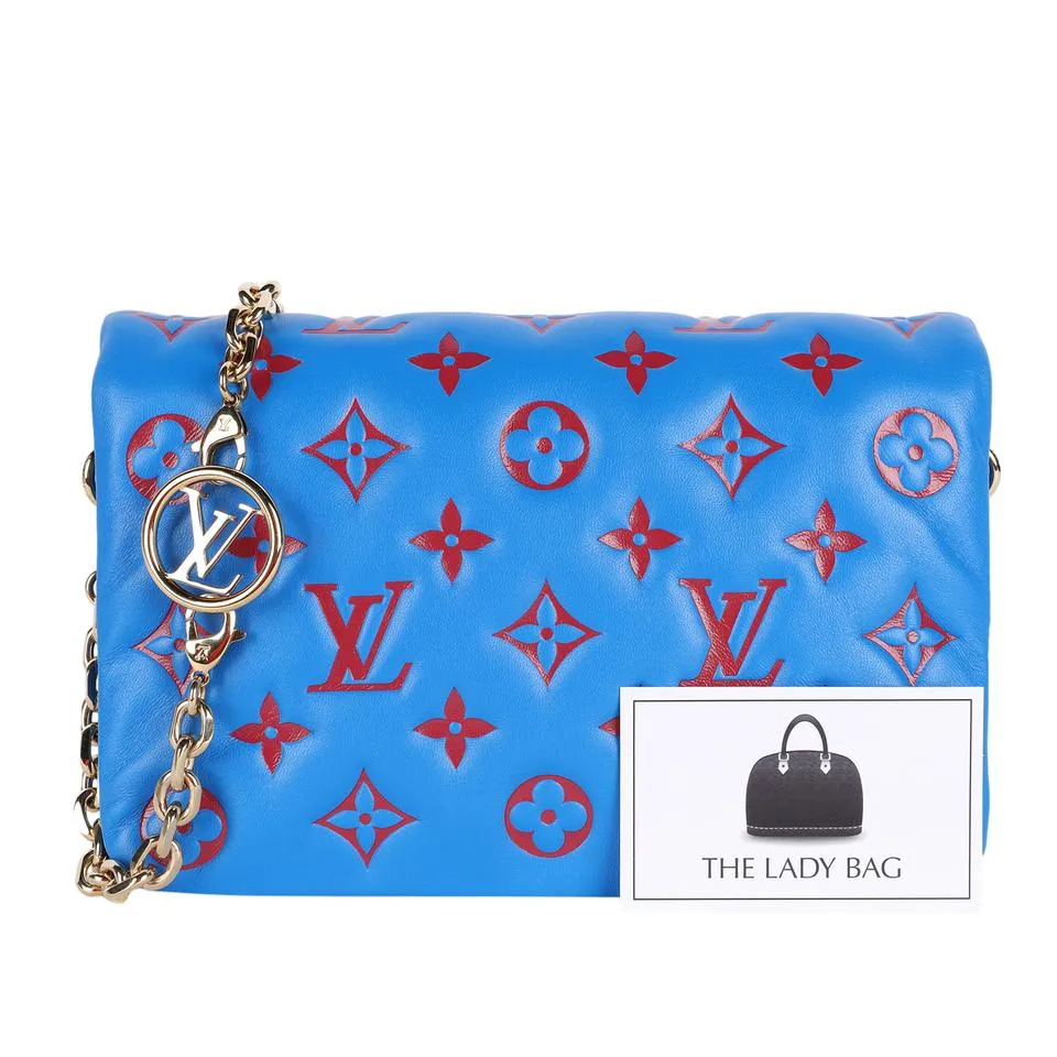 Pochette Coussin Monogram Embossed Puffy Leather