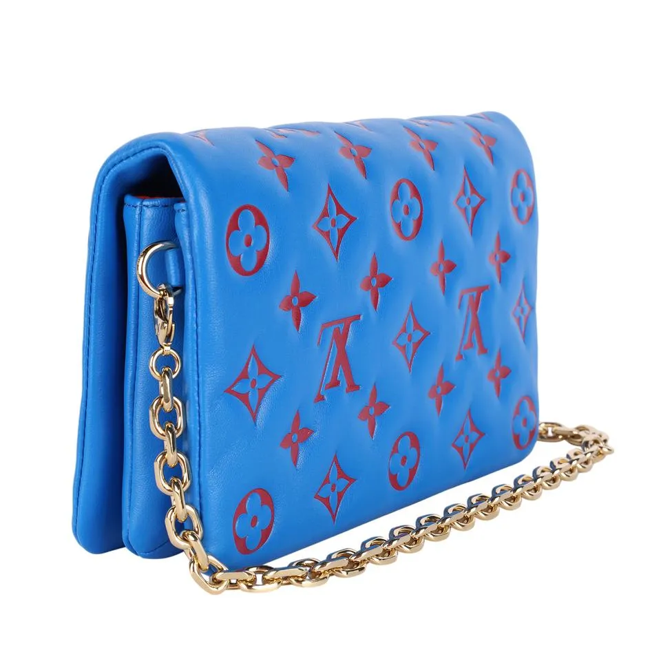 Pochette Coussin Monogram Embossed Puffy Leather