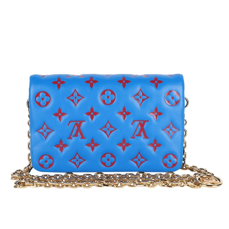 Pochette Coussin Monogram Embossed Puffy Leather