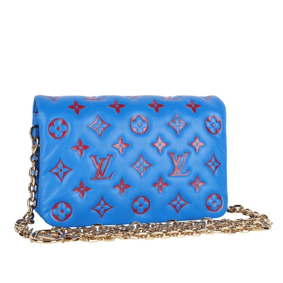 Pochette Coussin Monogram Embossed Puffy Leather