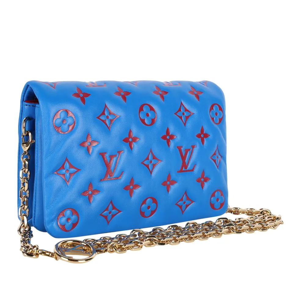 Pochette Coussin Monogram Embossed Puffy Leather