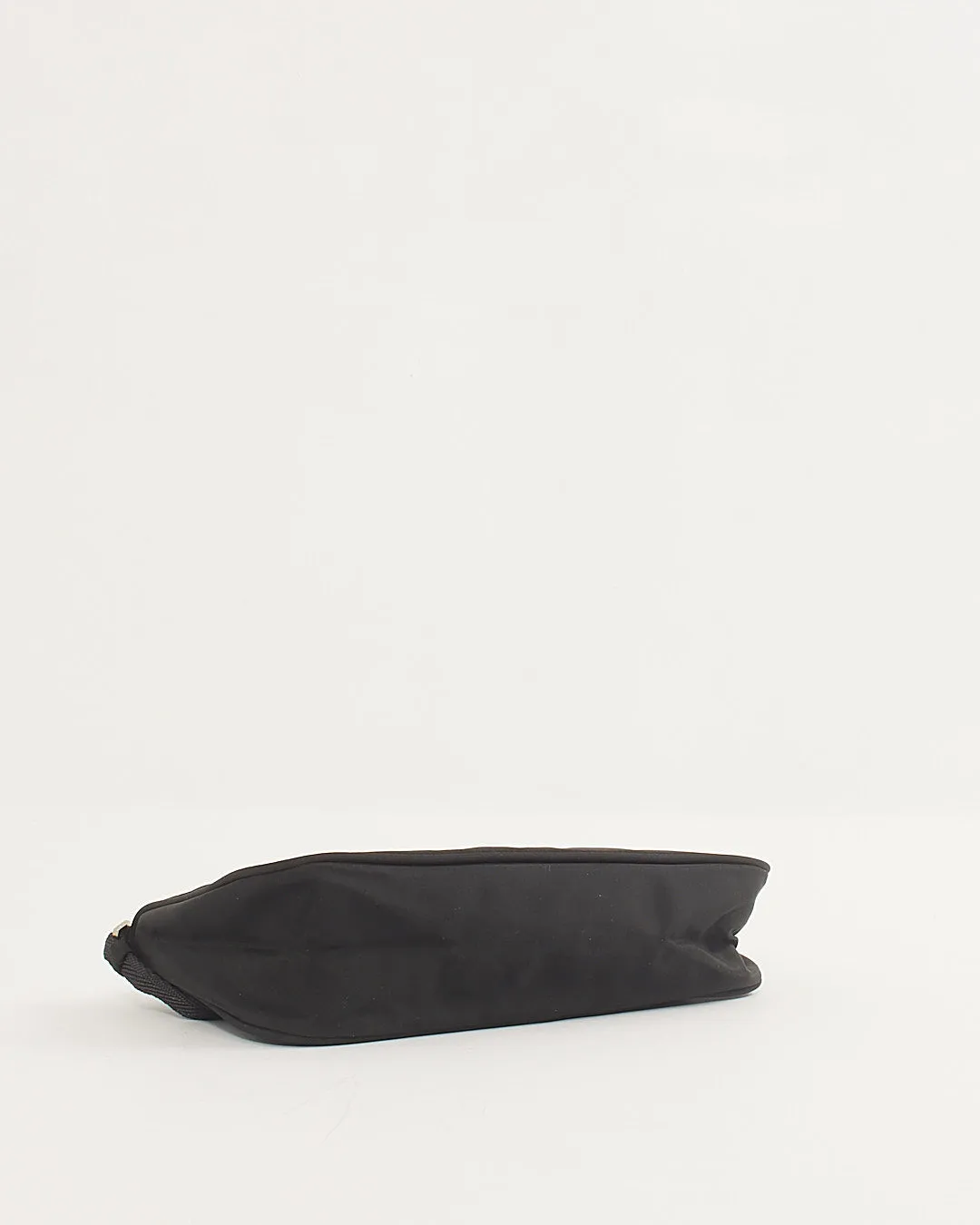 Prada Black Nylon Tessuto Baguette Shoulder Bag