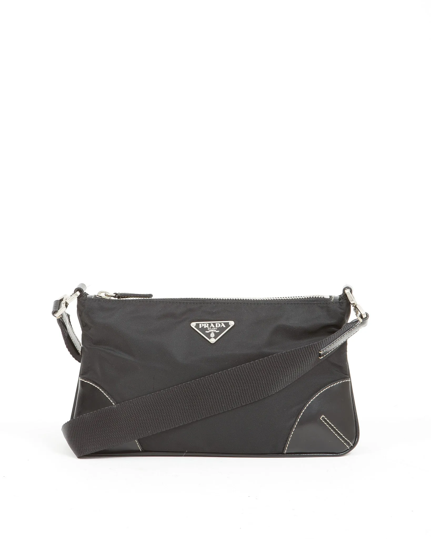 Prada Black Nylon Tessuto Shoulder Bag