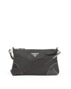 Prada Black Nylon Tessuto Shoulder Bag