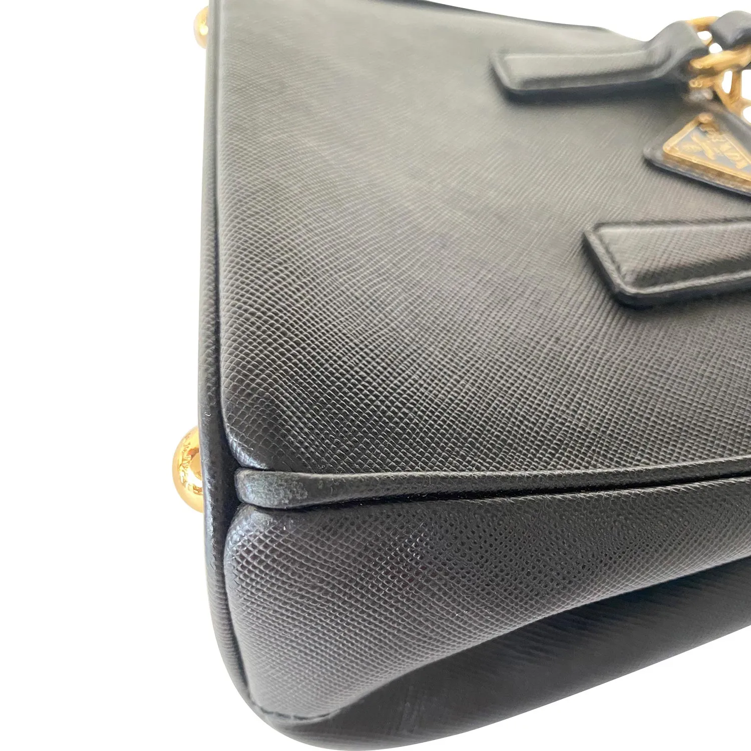 Prada Mini Galleria Saffiano Double Zip Tote