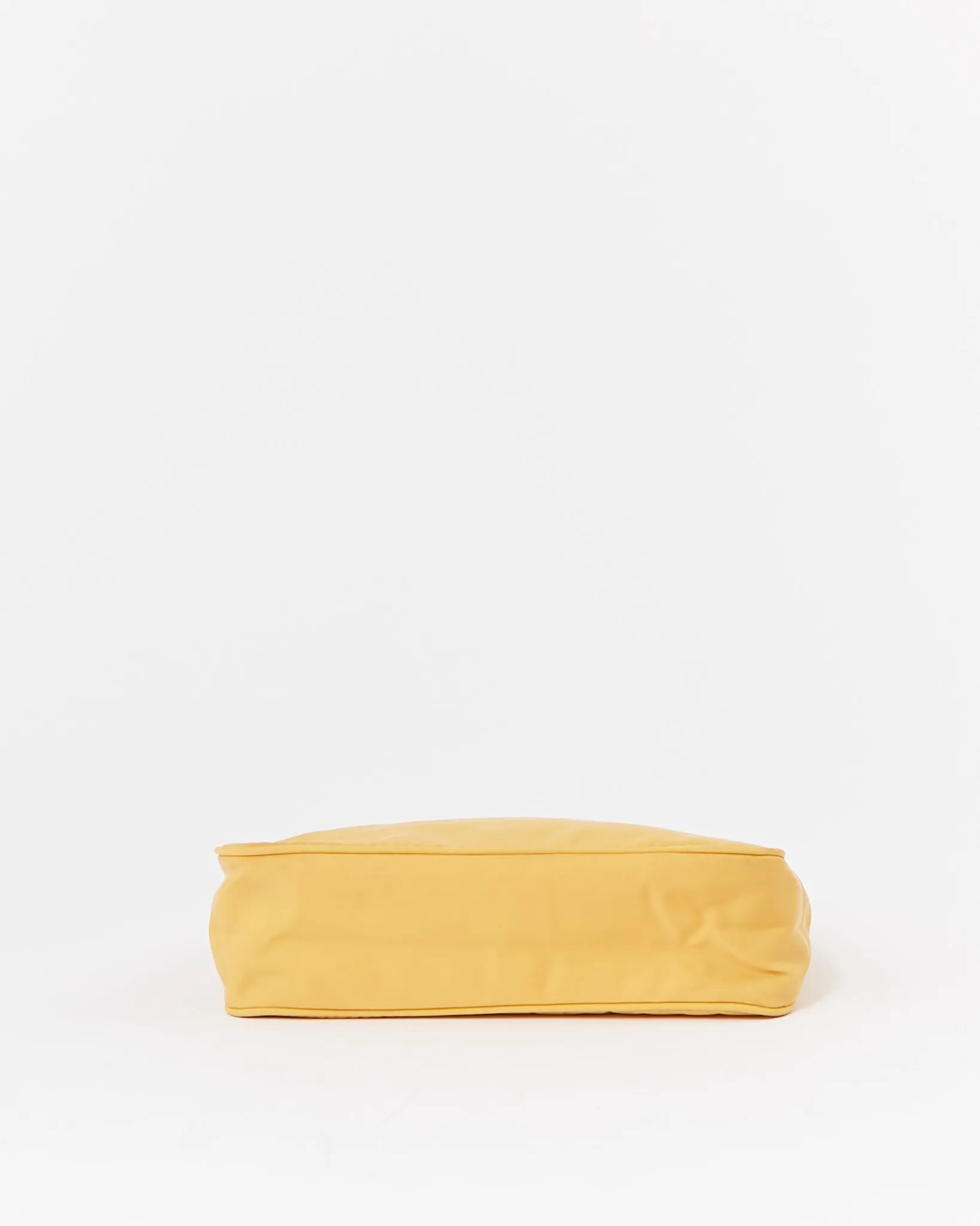 Prada Yellow Nylon Tessuto Mini Hobo Shoulder Bag