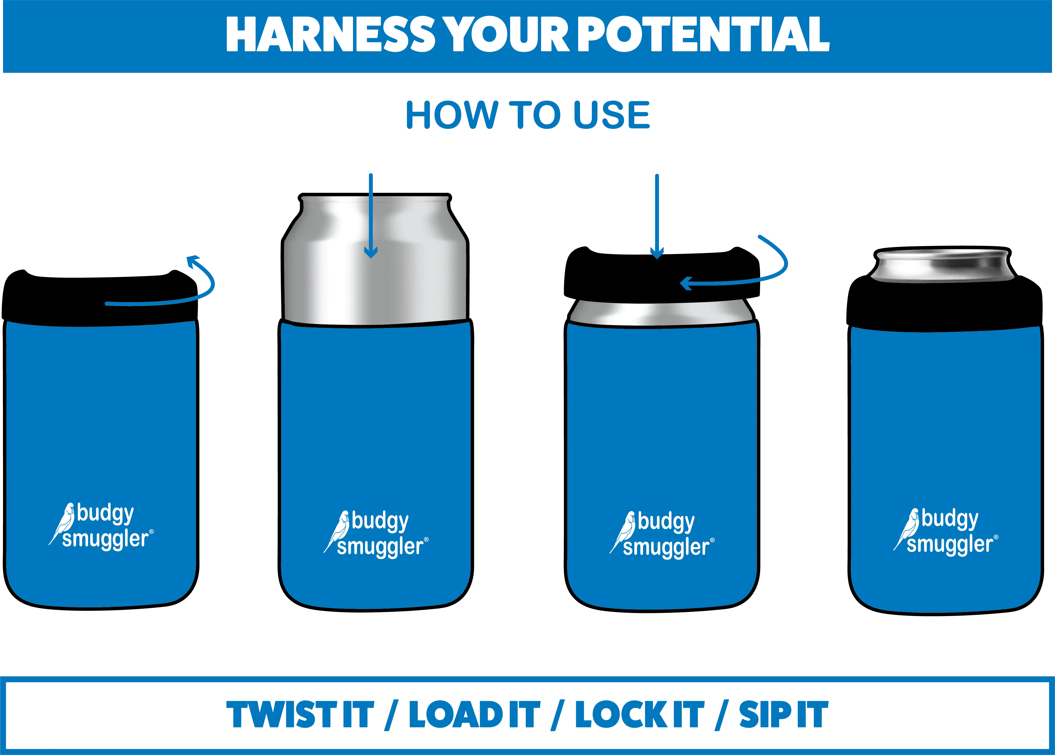 Premium Insulated Can Cooler in Chilli Willies